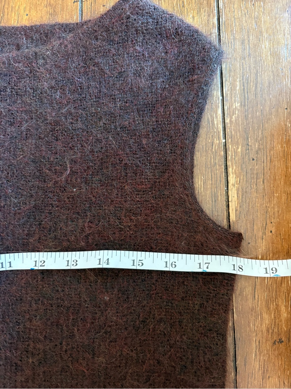 Brown Wool SOFT Sleeveless Knit Sweater Vest - Picture 5 of 7